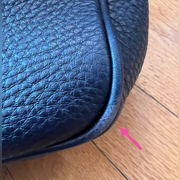 Tory Burch Navy Thea Triple-Zip Satchel - Picture 9 of 15